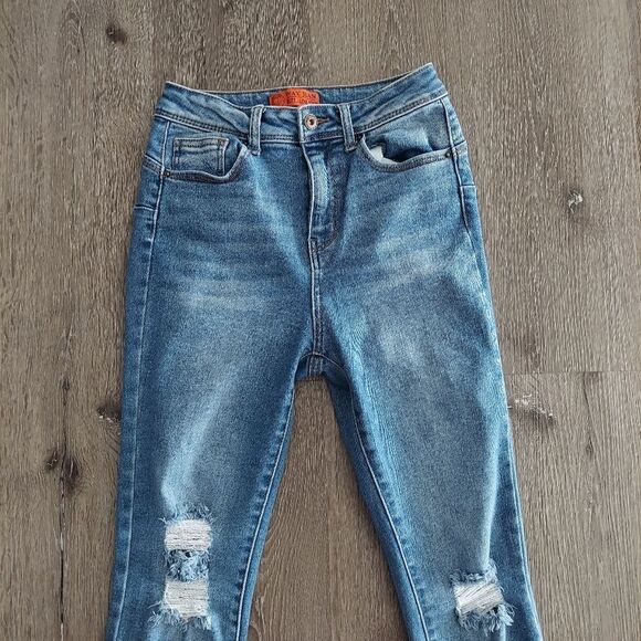 Wax Jean Butt, I Love You! High Rise Distressed Skinny Jeans 5/27 - Picture 2 of 8